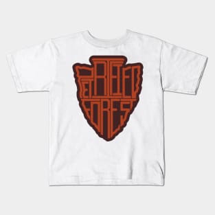 Petrified Forest National Park name arrowhead Kids T-Shirt